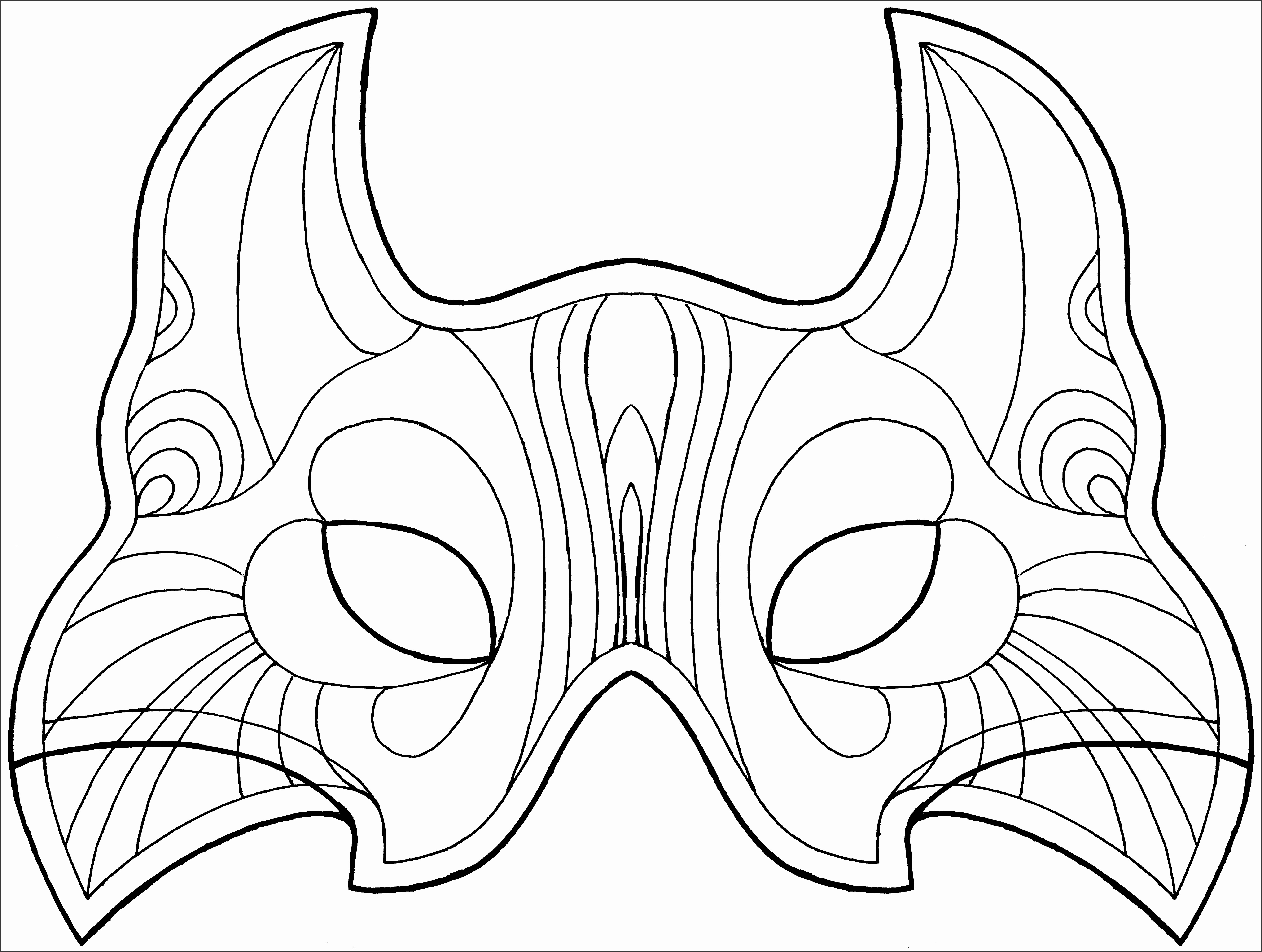 Face mask template free printables