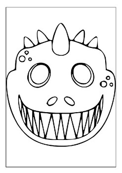 Make your halloween costume plete with our printable masks coloring pages