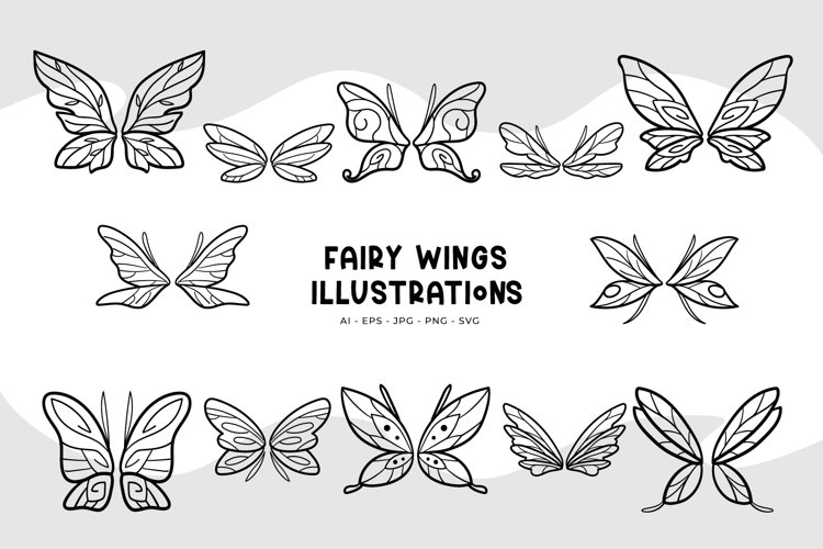 Fairy wings illustrations