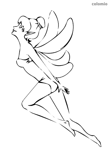 Fairy coloring pages free printable fairy coloring sheets