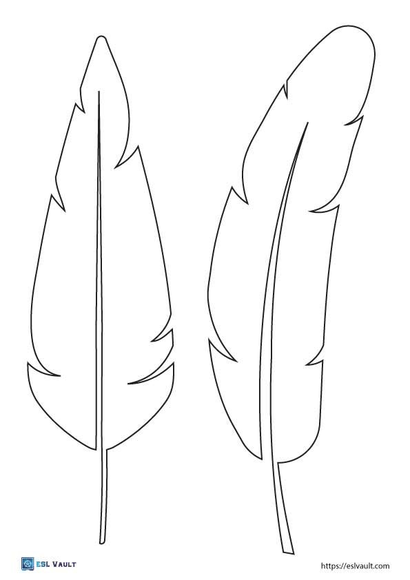 Free printable feather templates pdf