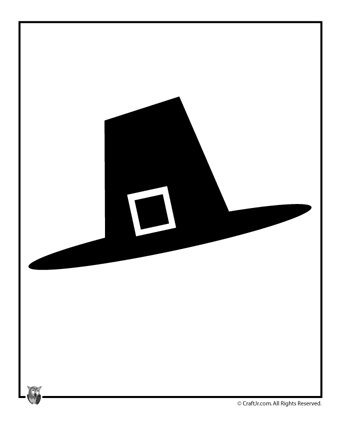 Thanksgiving pilgrim hat template