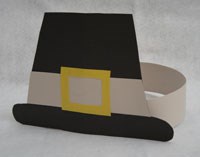 Thanksgiving pilgrim hat craft all kids network