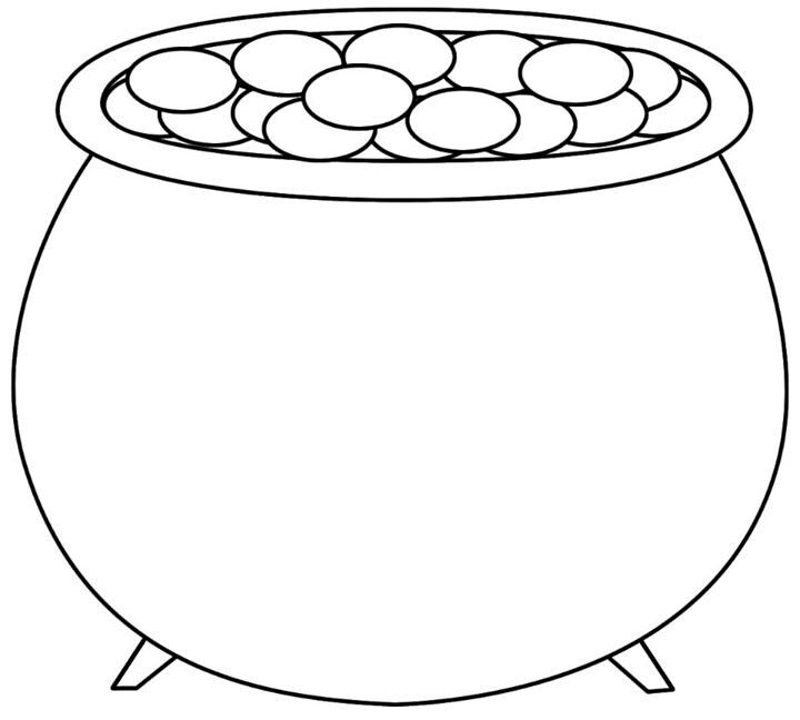 Pot of gold pattern pot of gold st patricks day crafts pot of gold image