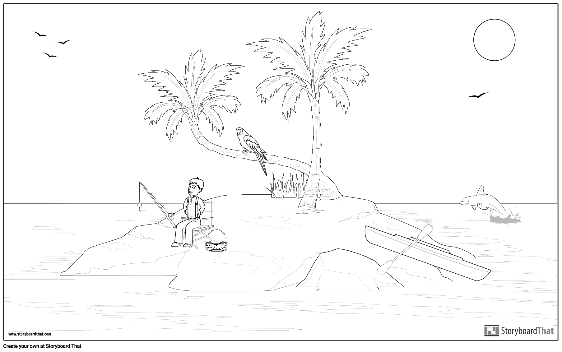 Coloring page example storyboard by kristen