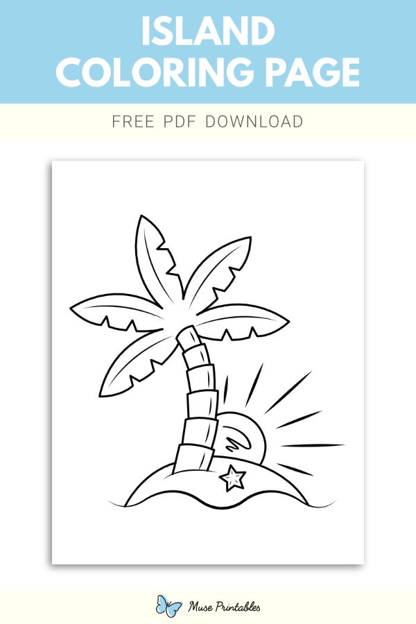 Free island coloring page coloring pages color coloring books