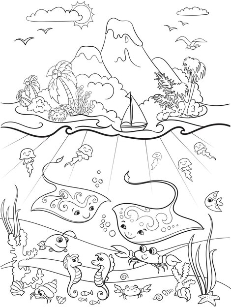 Page mushroom coloring pages template