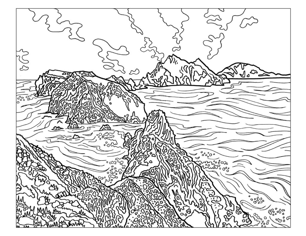 Free printable travel coloring book pages while were stuck at home