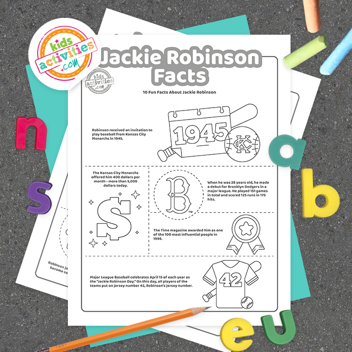 Printable jackie robinson facts for kids kids activities blog
