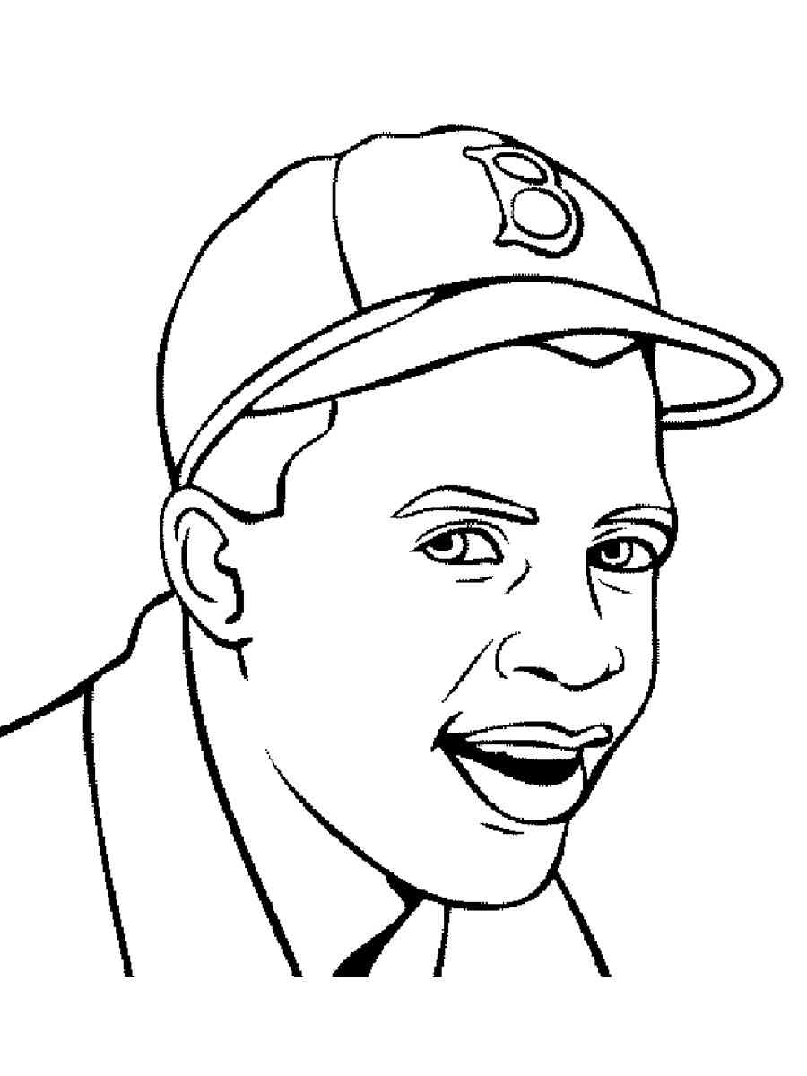 Jackie robinson coloring pages