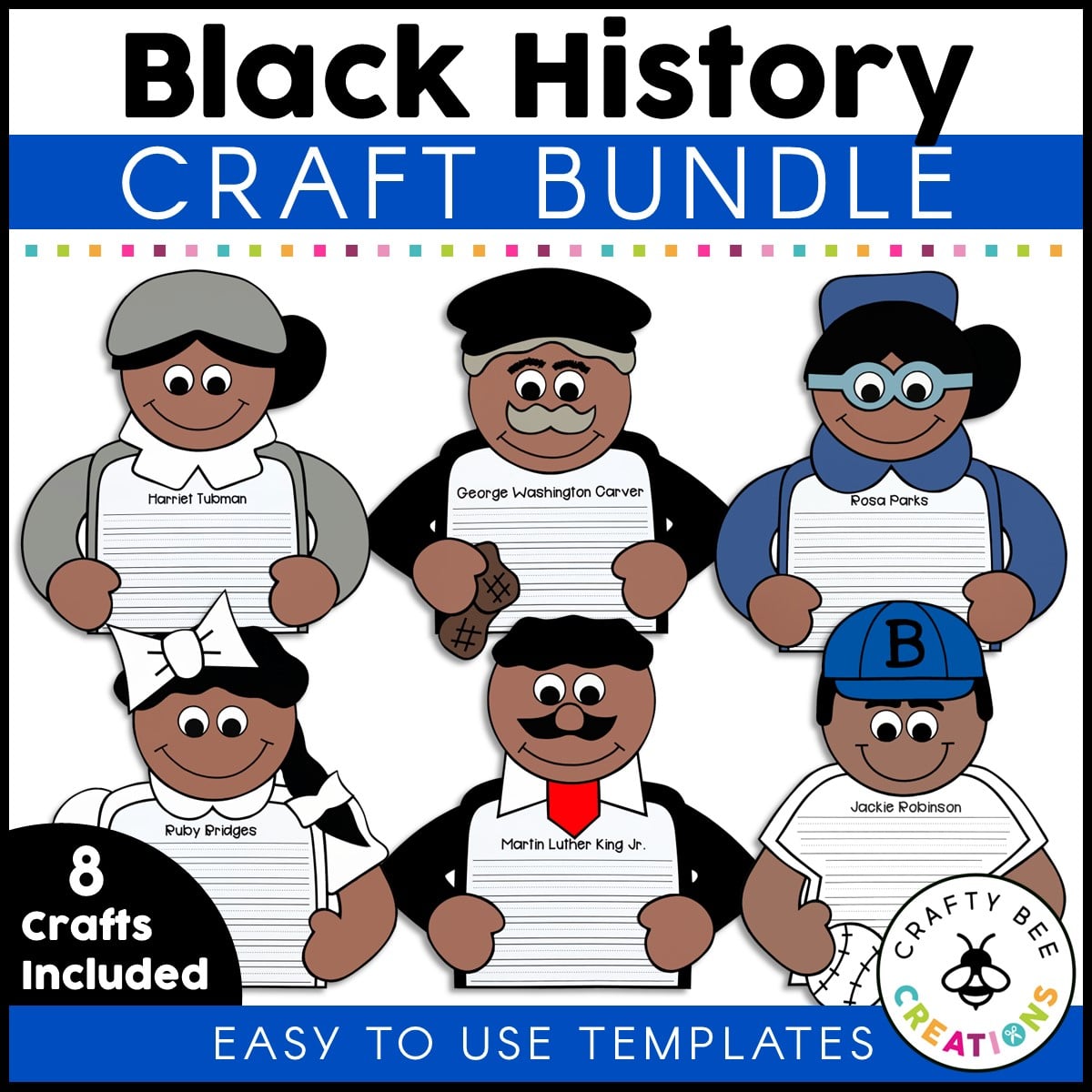 Black history crafts bundle
