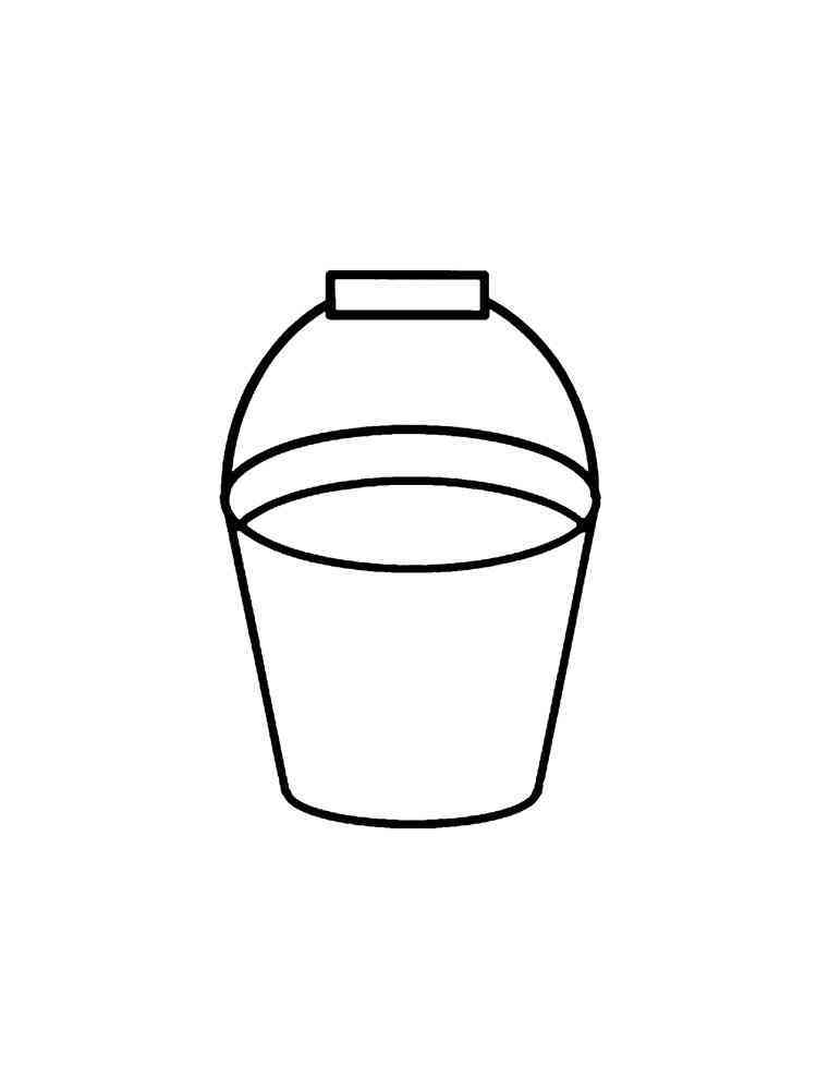 Bucket coloring pages