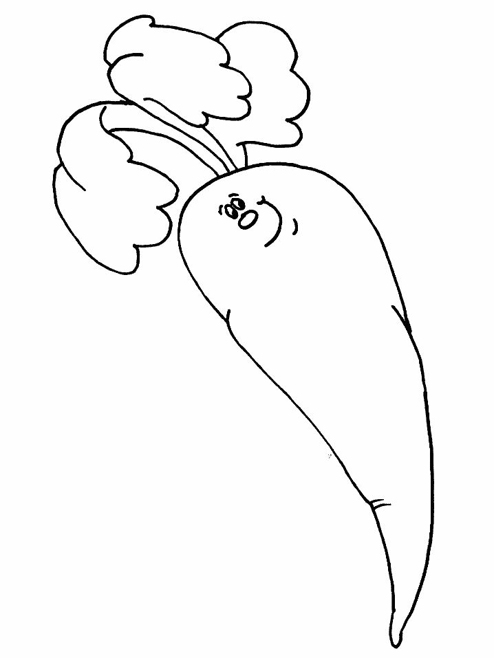 Carrot coloring pages
