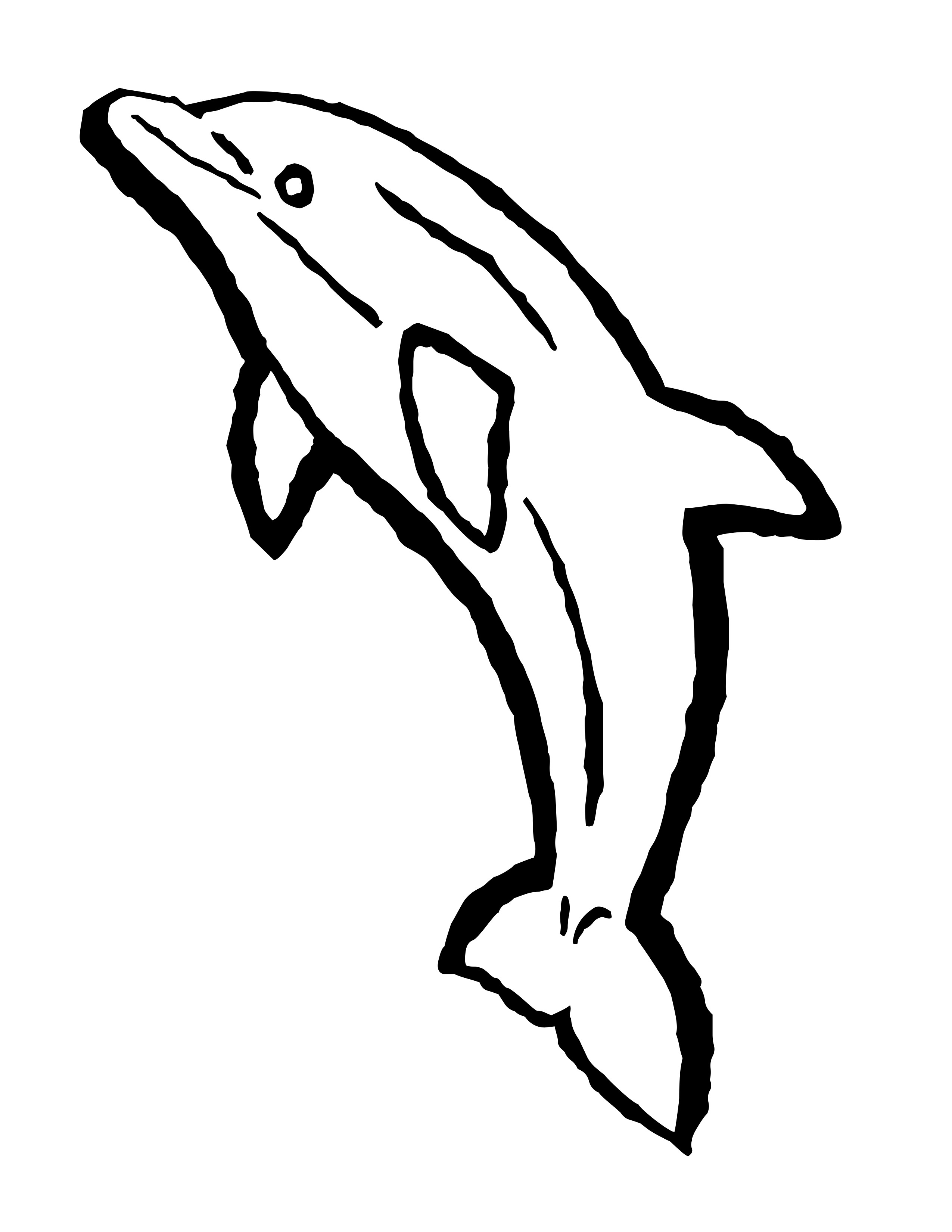 Free printable dolphin coloring pages for kids
