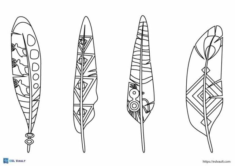 Free printable feather templates pdf
