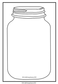 Blank mason jar template math behaviour chart sel back to school