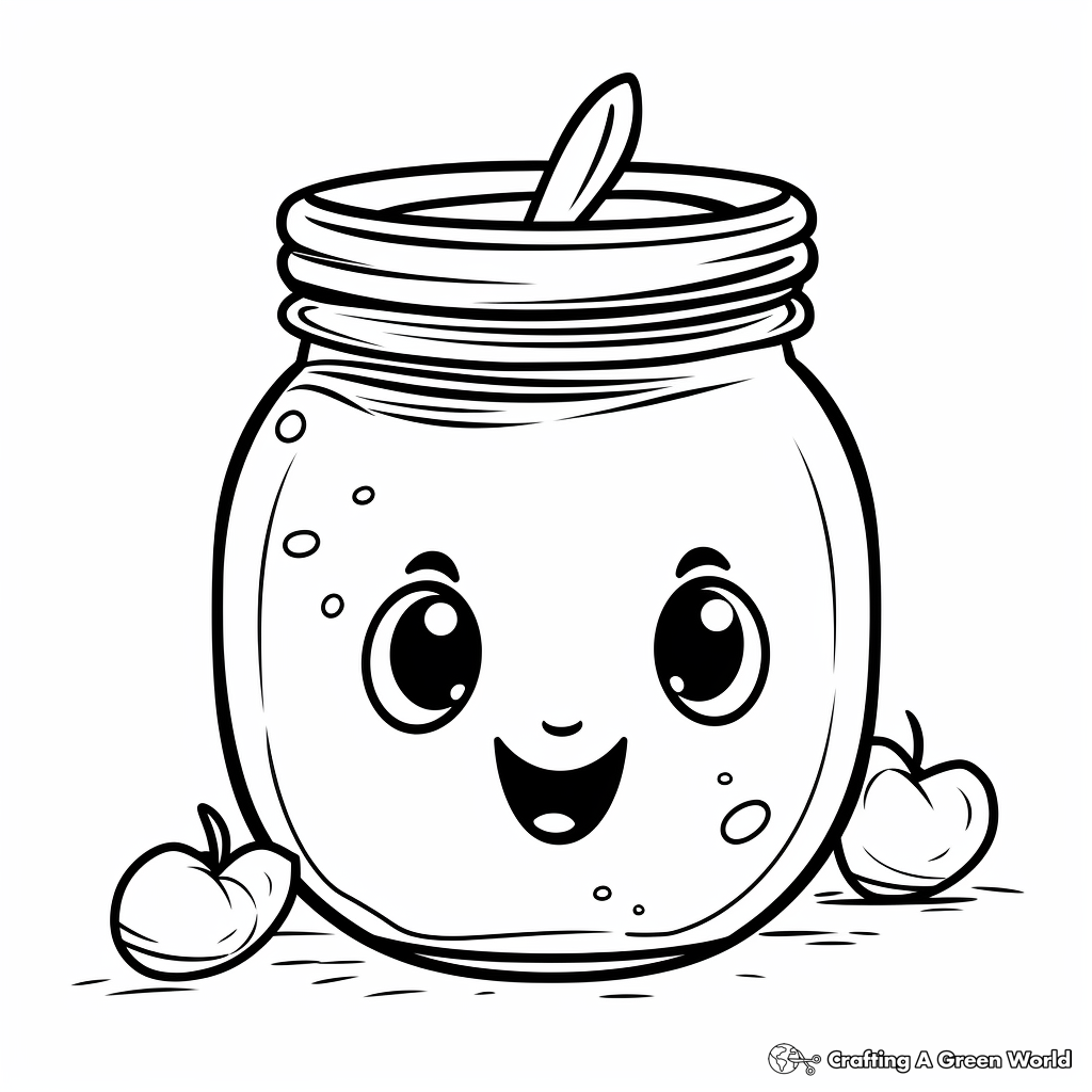 Jam and jelly coloring pages