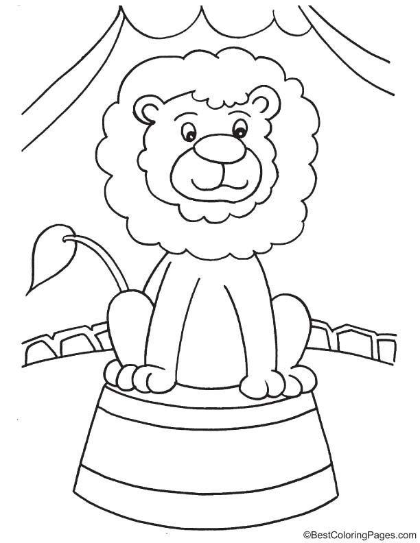 Lion show coloring page download free lion show coloring page for kids best coloring pages
