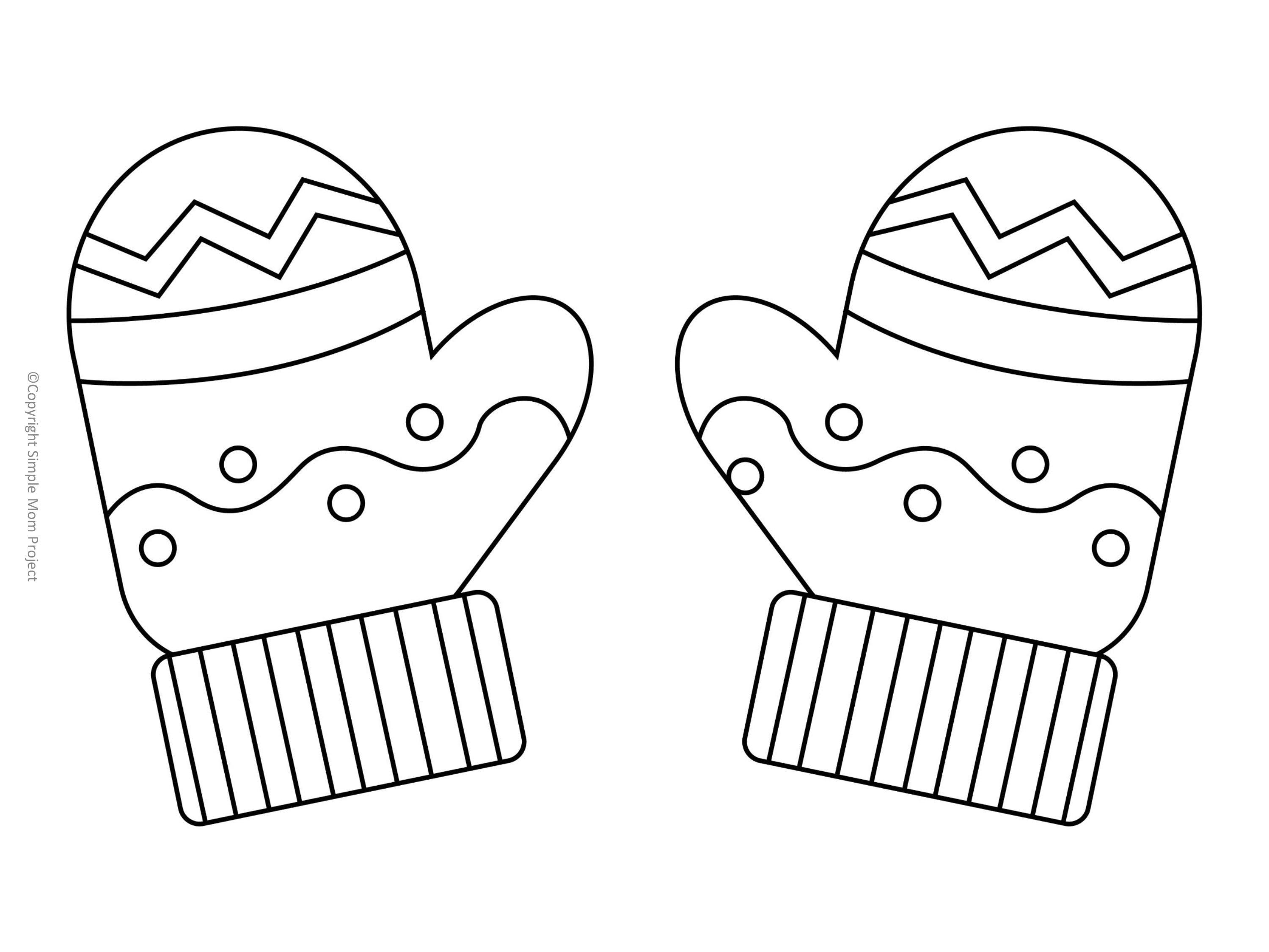 Free printable mittens template mittens template kids crafts free fabric postcards