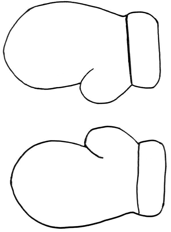 Mittens coloring page