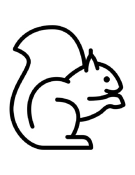 Squirrel templates squirrel coloring page squirrel bulletin board autumn fall