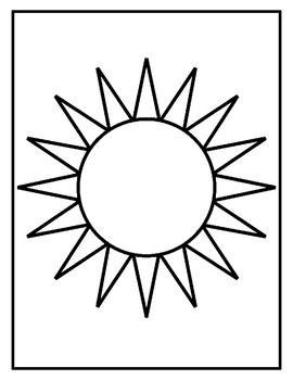 Sun templates for art project sun coloring pages sun outlines sun sheets