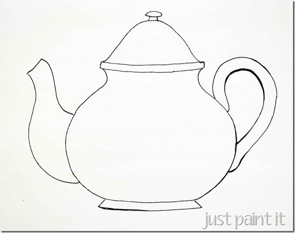 Teapot cups pattern templates for painting embroidery coloring paper embroidery embroidery patterns applique patterns