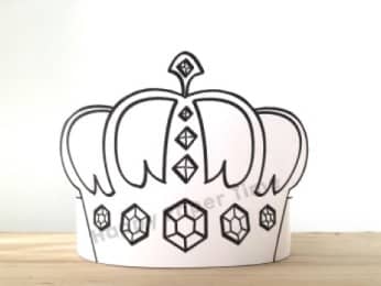Prince crown paper template