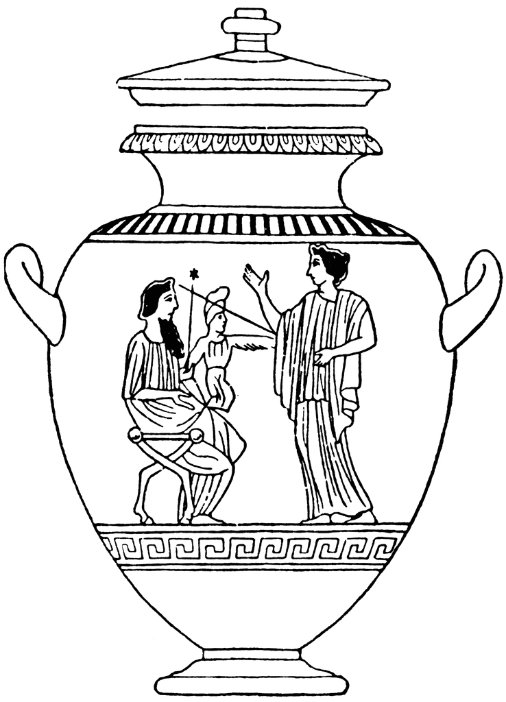 Greek vase clipart