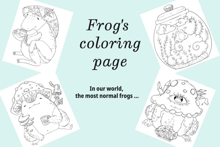 Fancy coloring page frog coloring amazing frogs