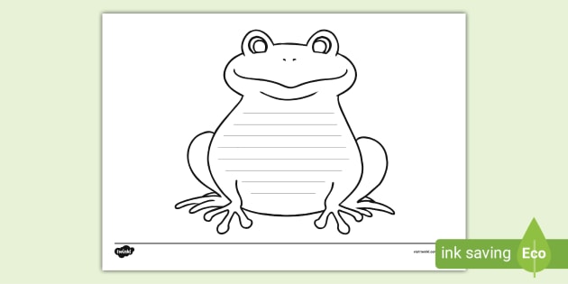 Frog writing template teacher made