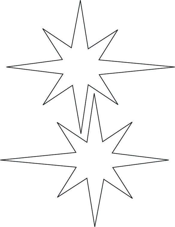 Star of bethlehem template