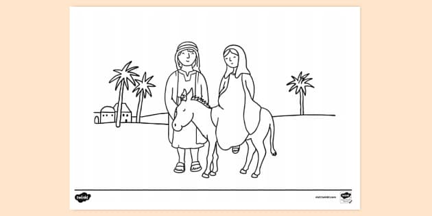 Mary and joseph bethlehem louring louring sheets