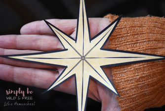 Christmas star template free printable