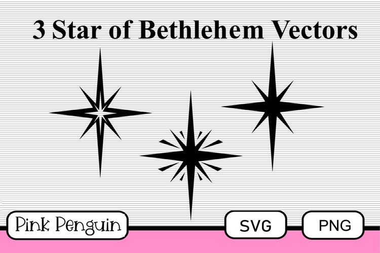 Star of bethlehem christmas star vectors svgs
