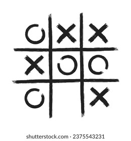 Tic tac toe vector art graphics