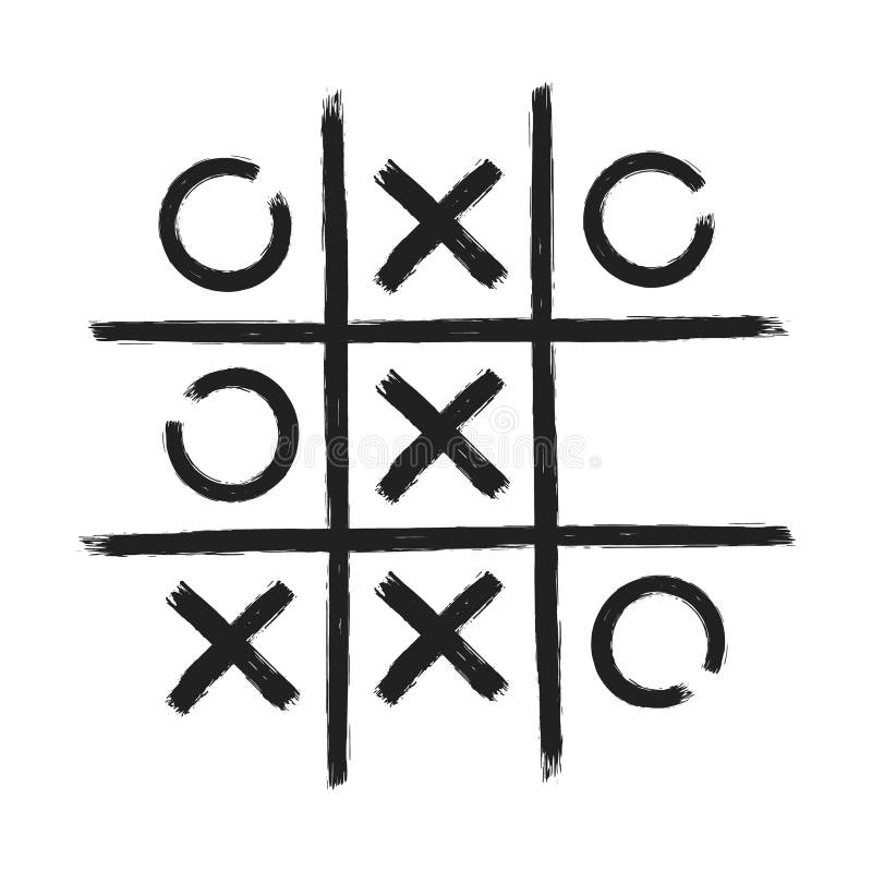 Tic tac toe xo game stock illustrations â tic tac toe xo game stock illustrations vectors clipart