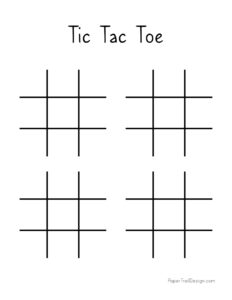 Tic tac toe printables