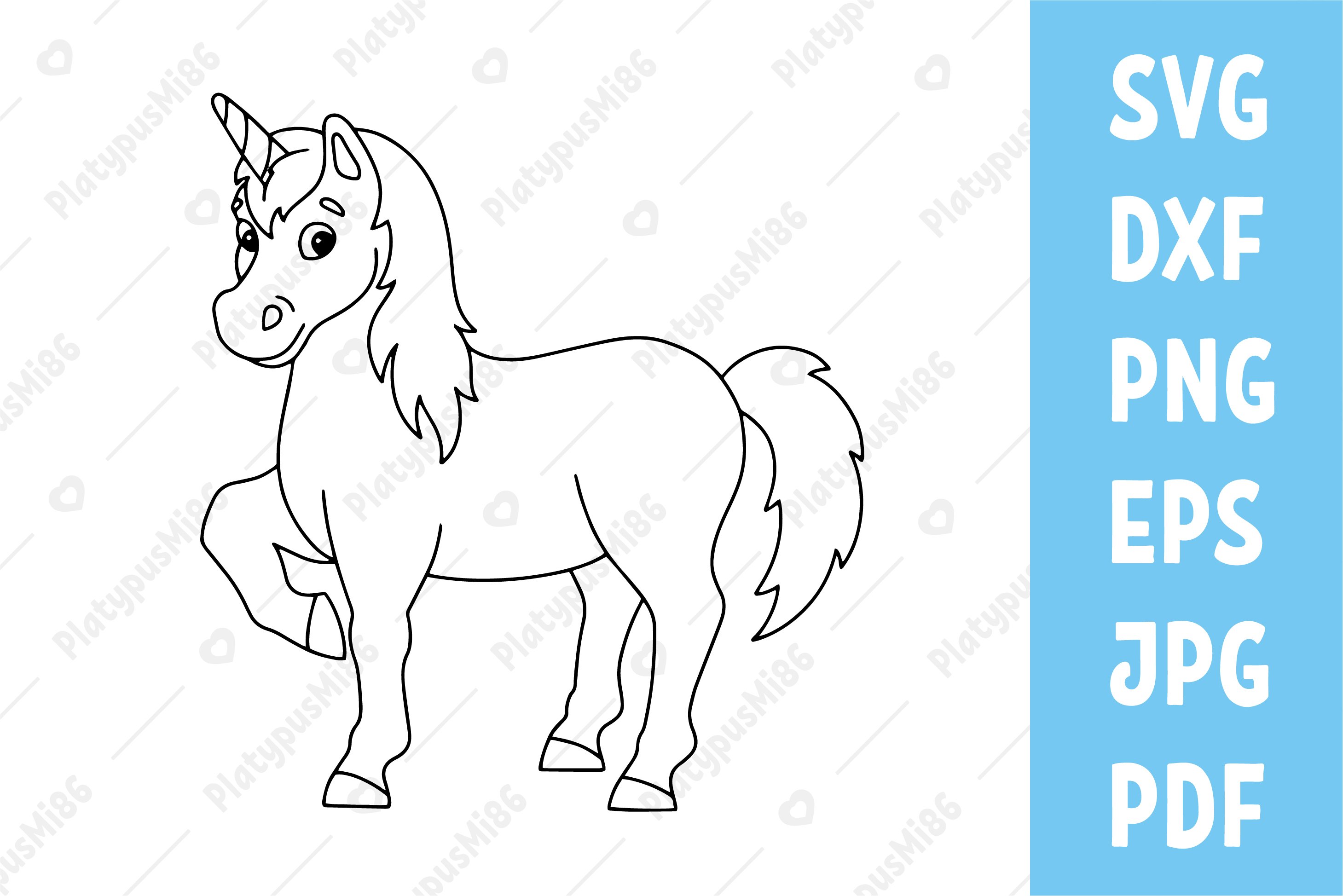 Magic unicorn svg