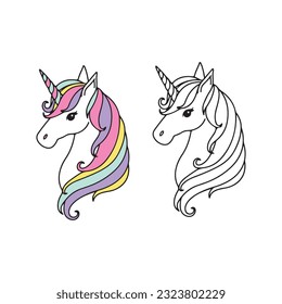 Unicorn face svg unicorn eyelashes cut stock vector royalty free