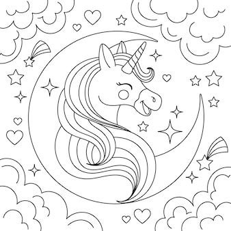Page unicorn face svg images