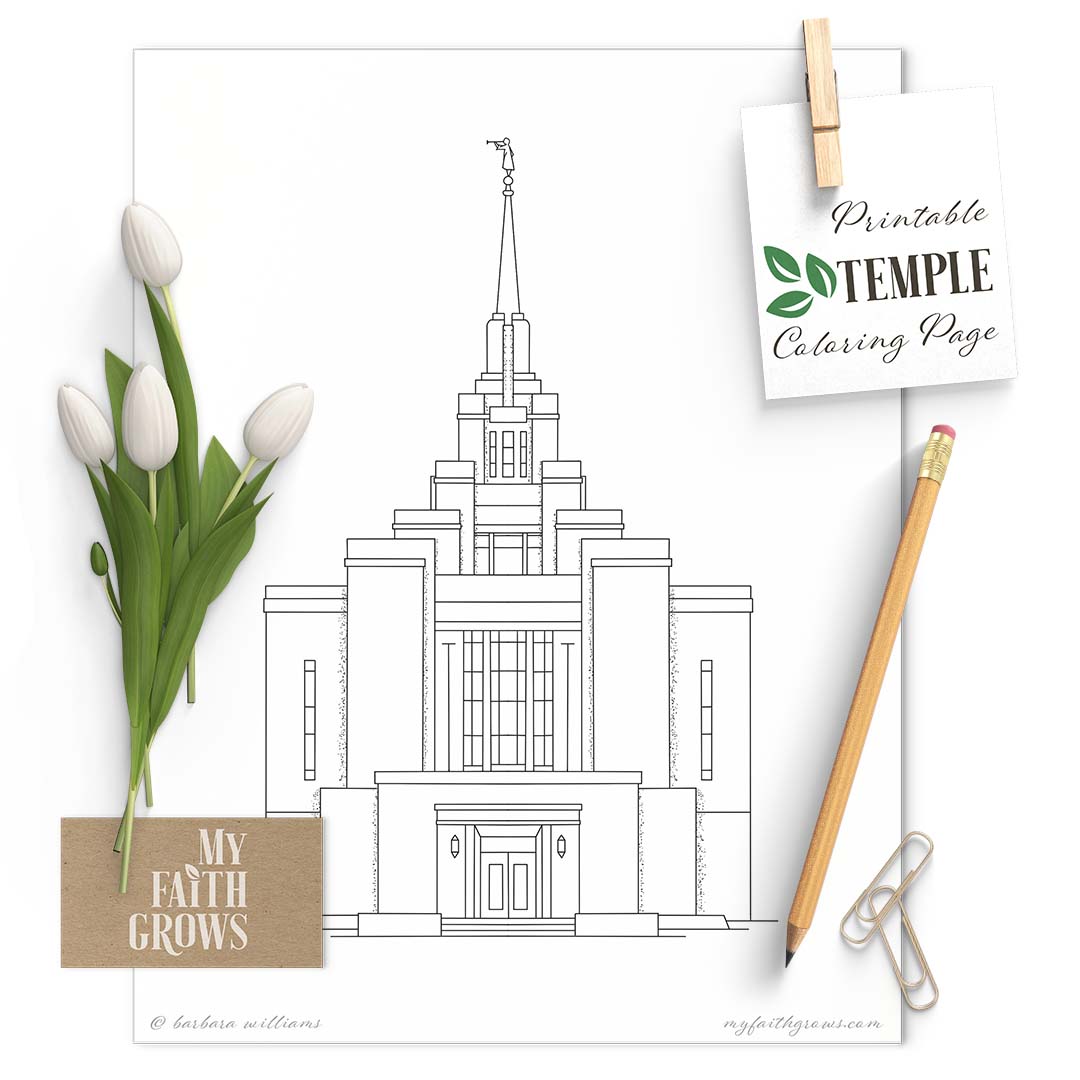 Kyiv ukraine temple printable coloring page barbara anne