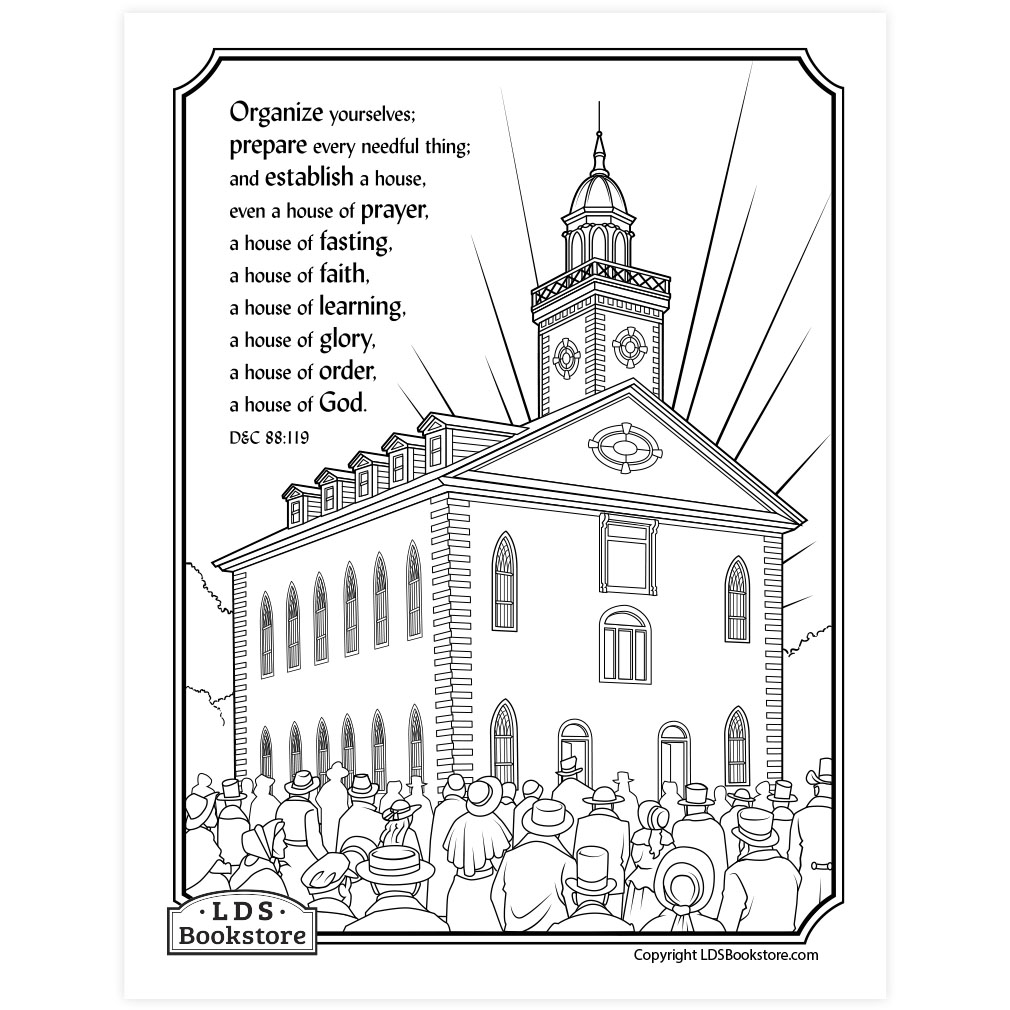 Establish a house of god coloring page