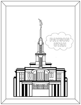Lds temple coloring book part by missy mel tpt