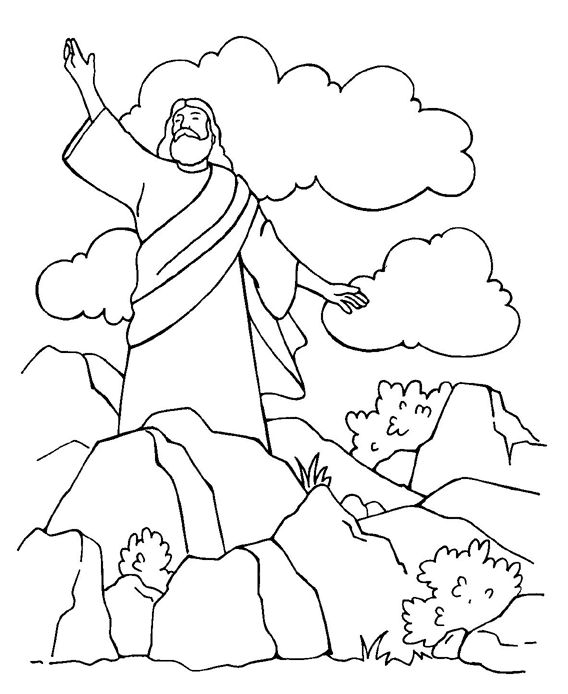 Jesus resisting temptation coloring page