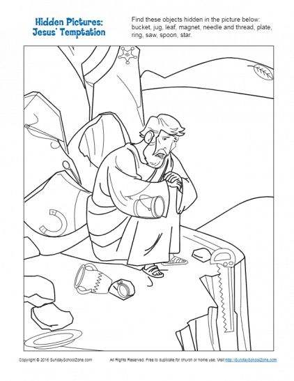 Jesus temptation chives childrens bible activities jesus coloring pages jesus temptation