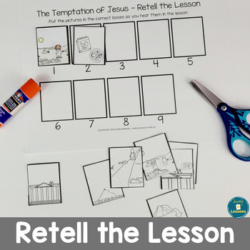 The temptation of jesus bible lesson coloring pages and hands
