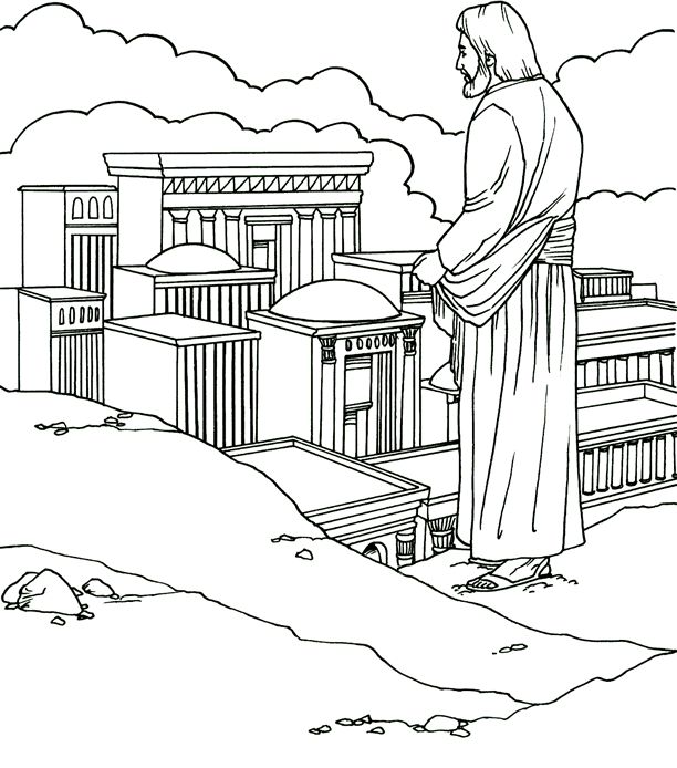 Christs temptation in the desert catholic coloring page good for lent pãginas para colorear de biblia artesanãa biblica manualidades para escuela dominical