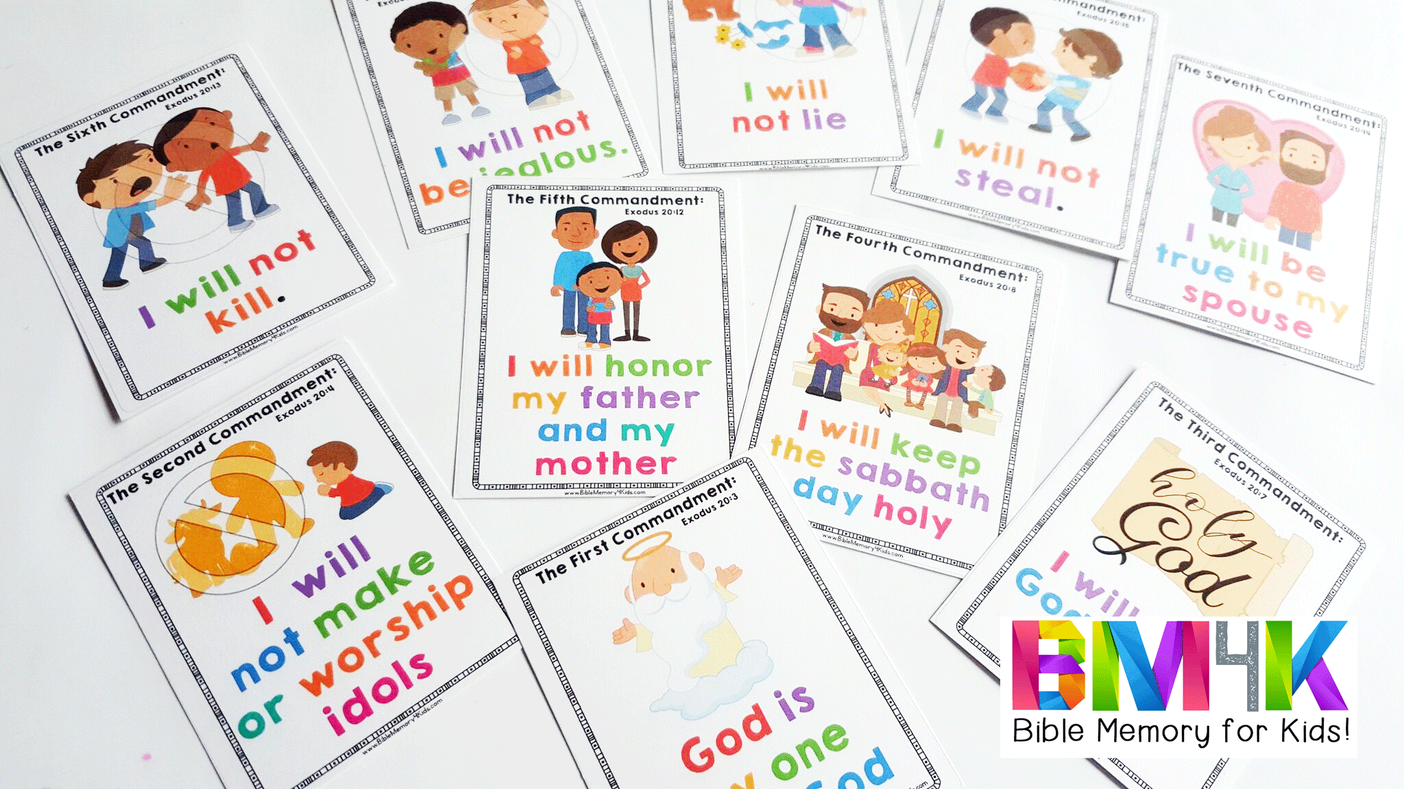 Ten mandments coloring pages