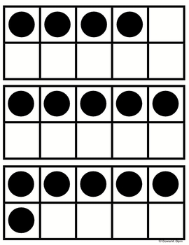 Ten frame flash cards by donna glynn kinderglynn tpt